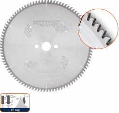 HM zaagblad voor NF-metalen, ø250x3,2x32mm Z=60 TF neg (1 st.)