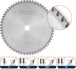 HM dry-cutter zaagblad bouwstaal, ø235x2,2x30mm Z=44 WZ (1 st.)
