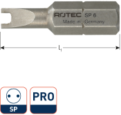 PRO SPschroefbit SP4, L=25, C6.3, BASIC (10 st.)