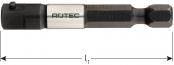 Adapter E 6,3 x 50mm x 1/4-4-kt. met stift (1 st.)