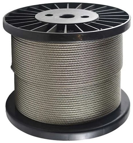 7x7 Staalkabel 4mm RVS-A4 rol a 500mtr.
